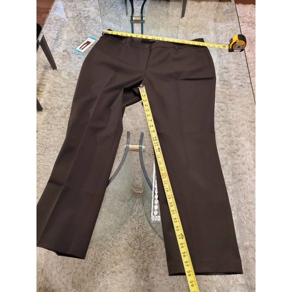 Hilary Radley Womens Black Pockets Zipper Front Dress Pants Size 18W - Picture 11 of 12